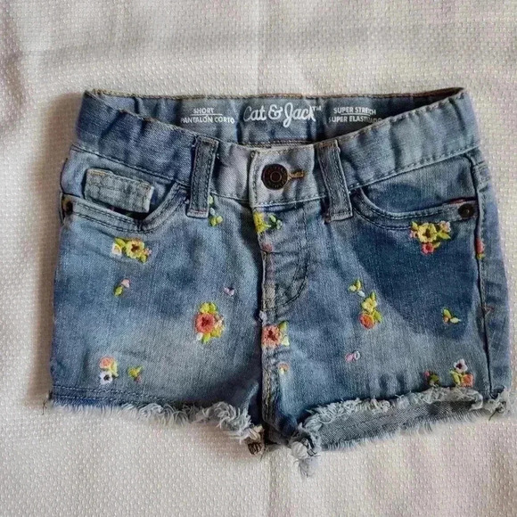 Bundles of 2 Baby Girl's short denim SZ 18MOS - Picture 1 of 6